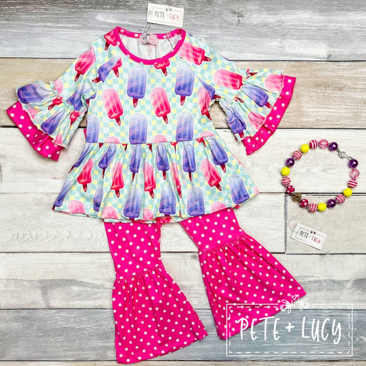 Sweet Popsicle 2 Piece Pant Set