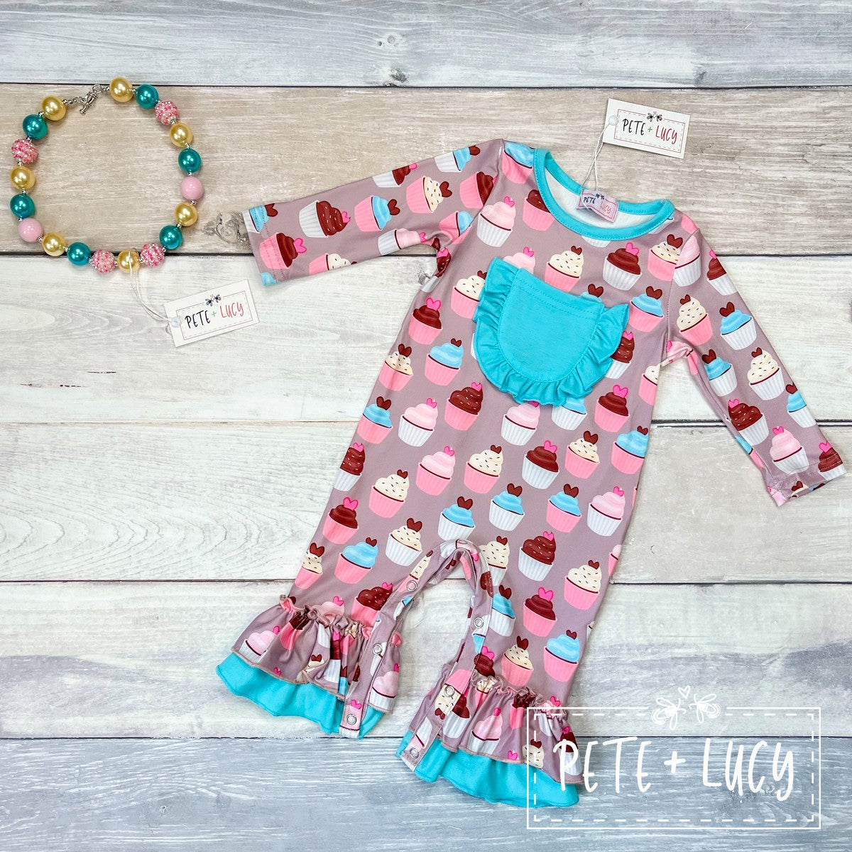 Sweet Cupcake Infant Romper